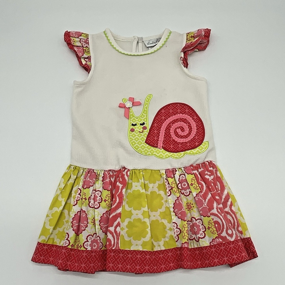 Emily Rose Ruffle Top with Snail‎ Embroidery Little Girls Size 6